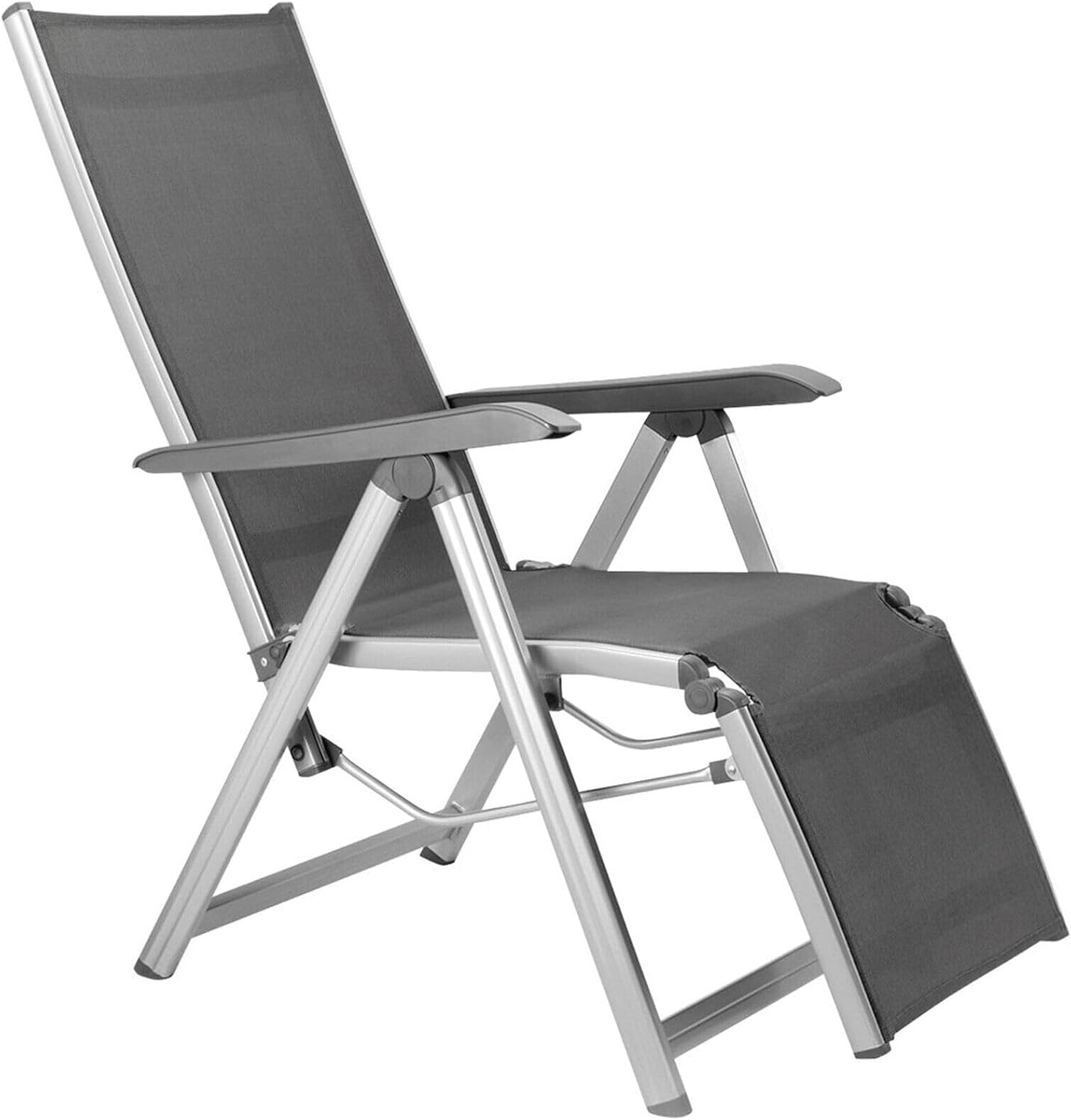 Kettler Basic Plus Advantage Relaxliege Aluminium Tisch, praktische Klappliege, Liegestuhl verstellbar & leicht zusammenklappbar