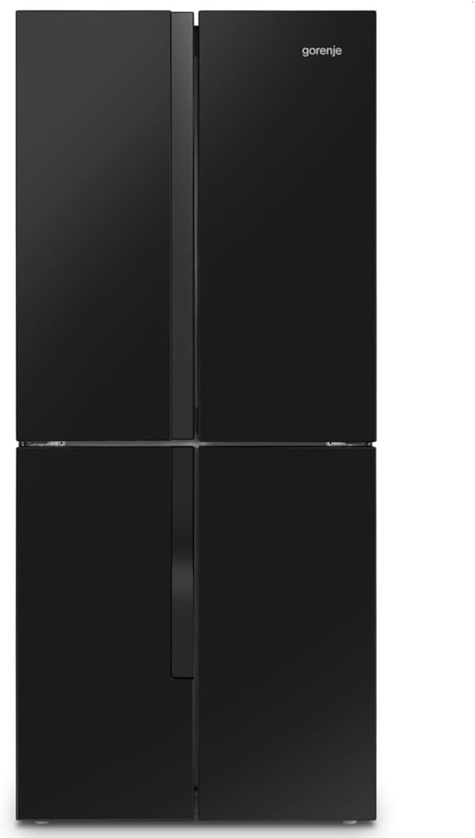 Gorenje NRM818EMB French Door Kühl-Gefrier-Kombination, 256 Liter, Feuchteregler 1 Eierbehälter, Schnellkühlen