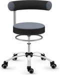 SANUS-Gesundheitsstuhl, Sitzhöhe (42-51 cm), Rollhocker mit 360 Lehne
