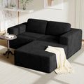 Vesgantti 202 cm Modulares Ecksofa, 2-Sitzer Cord Sofa mit Federkern