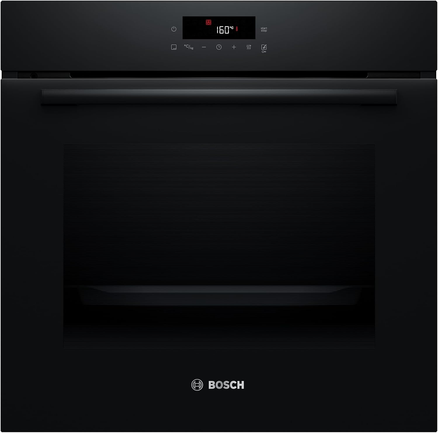 Bosch HBA571BB4 Serie 2 Einbau-Backofen, 60 × 60 cm, 71 Liter Garraum, LED Touch Control, AutoPilot 10 Programme, 3D-Heißluft