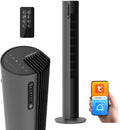 Turmventilator 110 cm PURE Plasma Ionisierung WiFi Tuya Smart Life, Energiesparender 30 W DC-Motor, Timer, App-Steuerung, Oszillation, Display