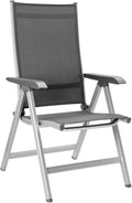 Kettler Basic Plus Advantage Gartenstuhl, einfach zusammenklappbar, praktischer Klappstuhl, wetterfeste Gartenmöbel, verstellbar, wetterbeständig