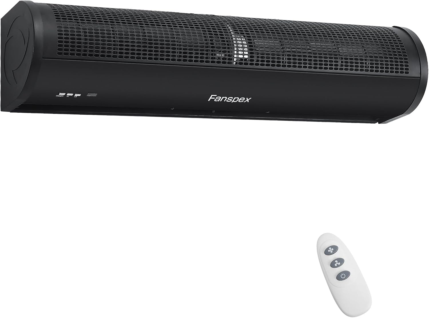 Fanspex 36' Wall Mounted Air Curtain, 120 W Low Consumption with Magnetic Door Switch (Schwarz)