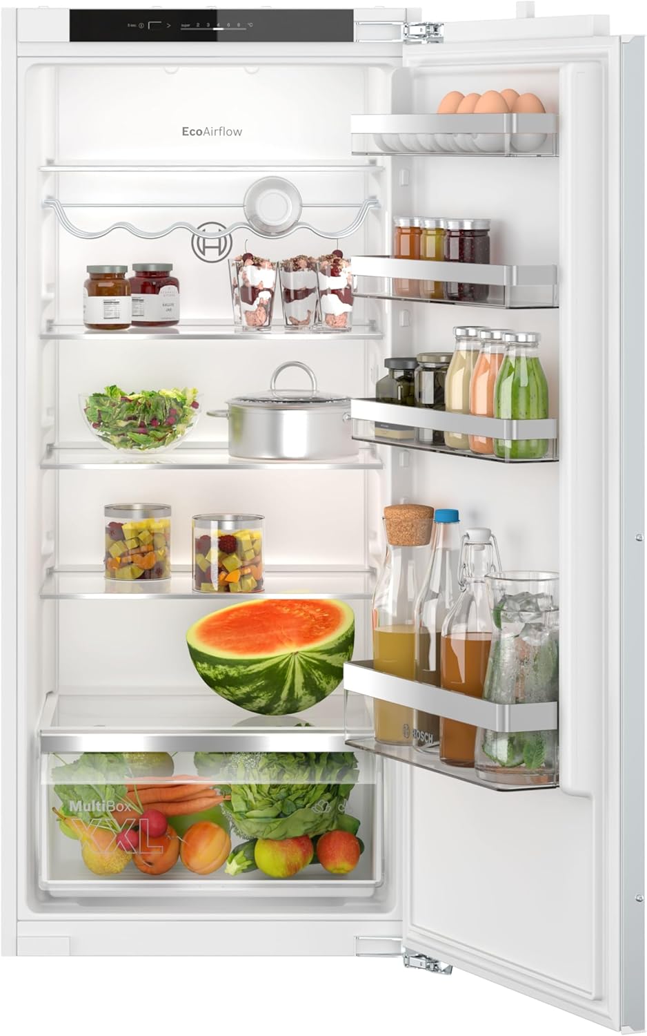 Bosch KIR41VFE0 Serie 4, Einbau-Kühlschrank, 122.5 × 56 cm Nische, 204 L, LED-Beleuchtung, Stauraum, Einbau-Kühlschrank