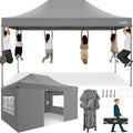 COBIZI Pavillon, Faltpavillon 3 × 4,5 Partyzelt, verstellbar, wasserbeständig