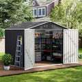 UDPATIO Metall Gartenhaus, 250 × 184 × 193 cm für den Außenbereich, Stauraum, wasserbeständig