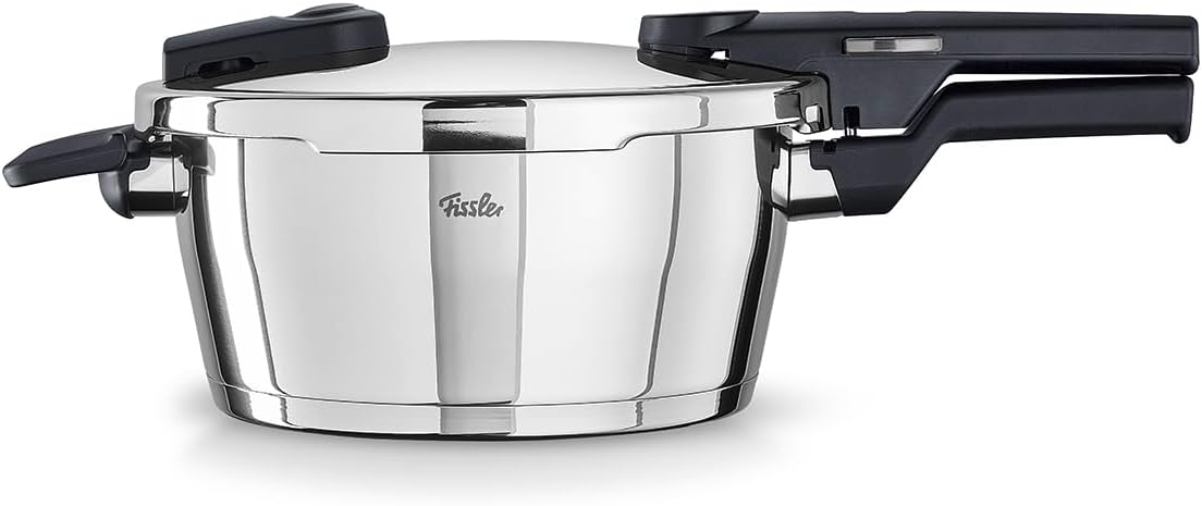 Fissler Vitaquick/Schnellkochtopf (3,5 L, Ø 22 cm) Edelstahl-Dampfkochtopf, 3,5 Liter, 2-Garstufen