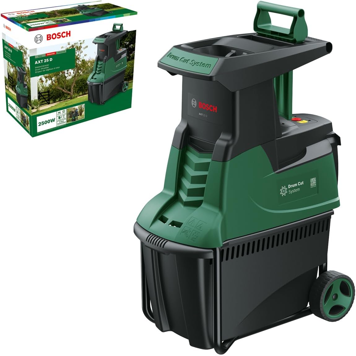 Bosch Leisehäcksler AXT 25 D, 2.500 Watt
