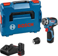 Bosch Professional 12V System Akku Bohrschrauber GSR 12V-35 FC, FlexiClick System (inkl. 2x Akku GBA 3.0Ah, Schnellladegerät GAL 12V-40