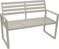 DEGAMO Design Gartenbank, aus Aluminium wetterfest und rostfrei, wetterbeständig