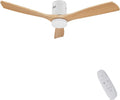 Holz Deckenventilator, 38 W, Fernbedienung, Timer