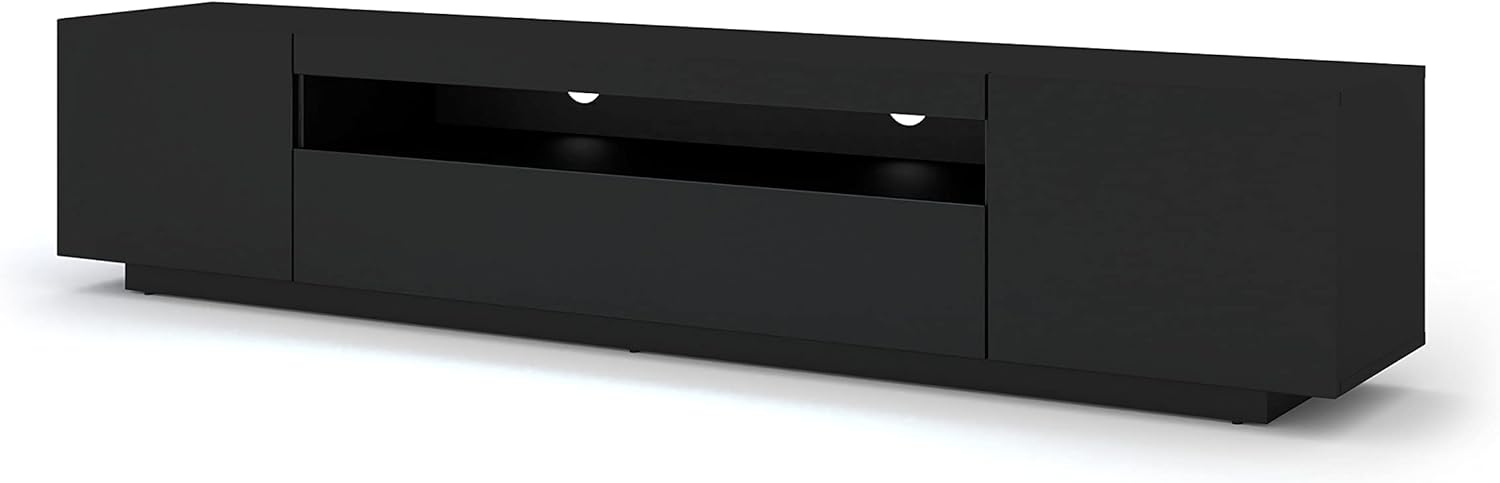 BIM Furniture Lowboard TV, LED-Beleuchtung, Stauraum