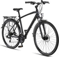 Licorne Bike Touring Trekking Bike in 28 Zoll Aluminium Scheibenbremse Fahrrad, 21 Gang-Schaltung