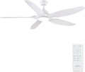 Newday Deckenventilatoren Große 153 CM, Deckenventilator, Deckenventilator Weiß mit Beleuchtung und Fernbedienung Leise, Vor- und Rücklauf