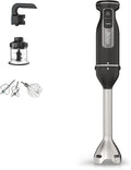 Ninja Foodi 3-in-1 Stabmixer Tisch, 850 W, Schwarz CI100EU, 2 Misch- und 5 Rührgeschwindigkeiten zum Zerkleinern, Klingeneinheit & Rezeptheft