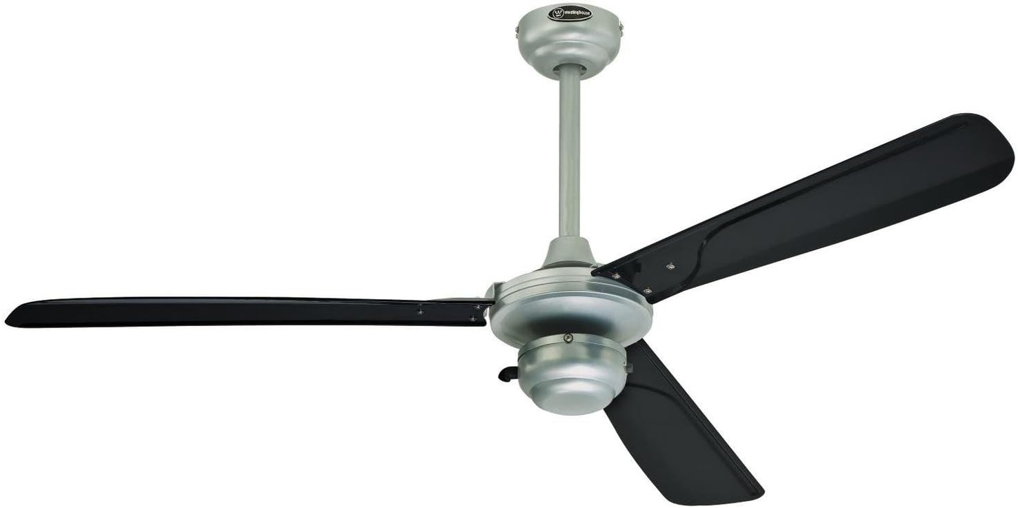 Westinghouse Lighting Mountain Gale/ Ventilator, 132 × 51,5 cm, Fernbedienung, 3 ABS Flügel, 7242240, Schwarzen Flügeln