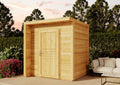 Alpholz Gartenhaus, Geräteschuppen Größe: 202 × 168 cm, Gerätehaus mit 19 mm Wandstärke, Garten Holzhaus inklusive Montagematerial