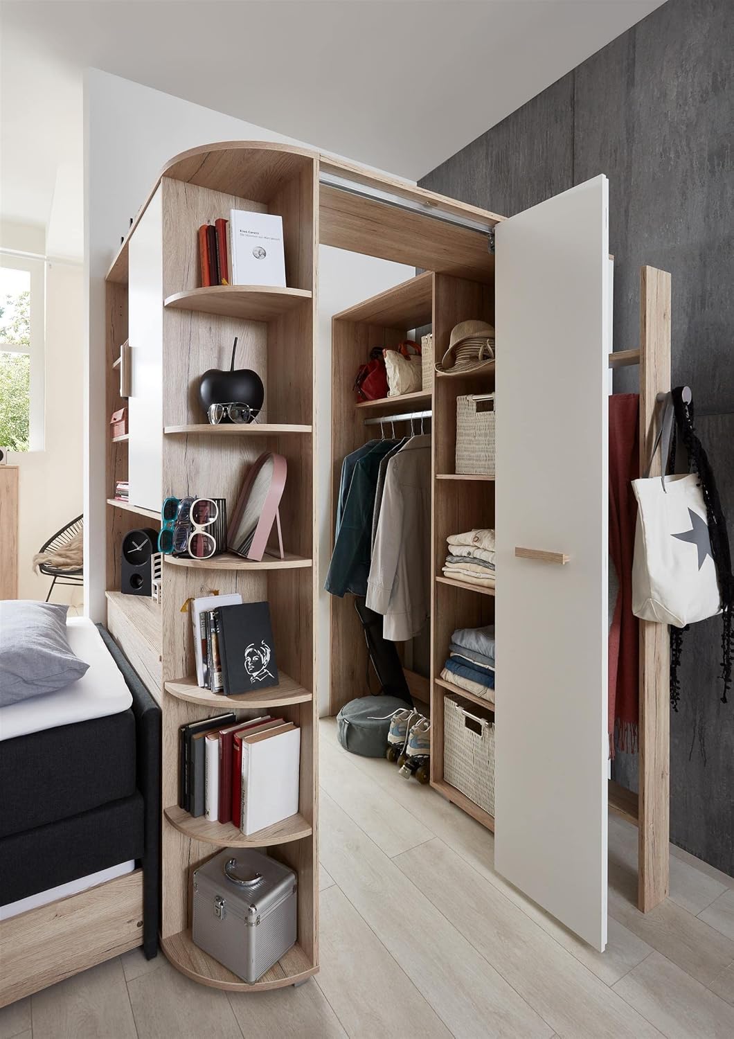 möbelando Eck-Kleiderschrank